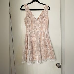 Lulus Lace Skater Dress